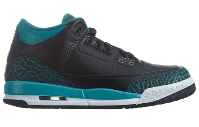 Air Jordan (gs)  3 Retro 'rio Teal' In Black
