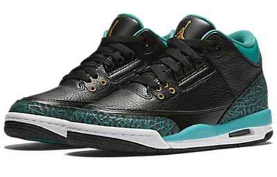 Air Jordan (gs)  3 Retro 'rio Teal' In Black