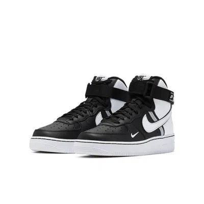 Nike (gs)  Air Force 1 High Lv8 2 'black White'