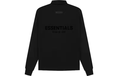Essentials Fear Of God  Ss22 Relaxed Mockneck Stretch Limo In Black
