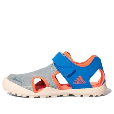 Adidas Originals (gs) Adidas Captaintoey K Cozy Breathable Gray Blue Sandals 'gray Blue'