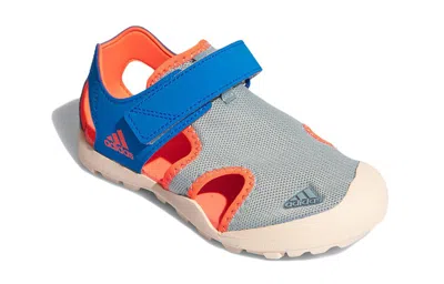 Adidas Originals (gs) Adidas Captaintoey K Cozy Breathable Gray Blue Sandals 'gray Blue'