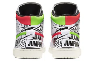 Air Jordan (gs)  1 Mid 'all Over Logos'