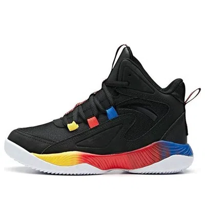 Anta (gs)  High Top Basketball Shoes 'black Blue Yellow'