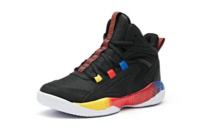 Anta (gs)  High Top Basketball Shoes 'black Blue Yellow'