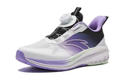 Anta (gs)  Running Series Sneakers 'white Purple Black' In Multi