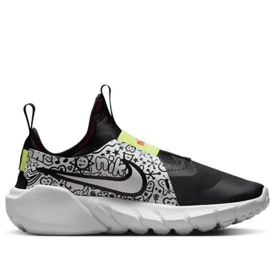 Nike (gs)  Flex Runner 2 Jp 'doodles' In Black