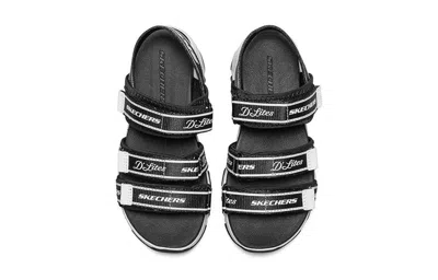 Skechers (gs)  Dlites Sandals 'black White'