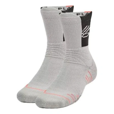 Under Armour Curry X Sour Patch Kids Playmaker Crew Socks 'grey' In Gray