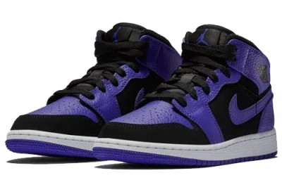 Air Jordan (gs)  1 Retro Mid 'dark Concord' In Blue