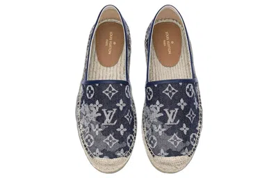 Pre-owned Louis Vuitton Waterfall Shoes 'destroyed Denim Monogram' In Multi