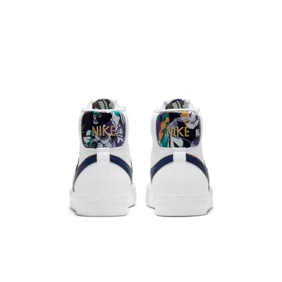 Nike (gs)  Blazer Mid '77 Se 'double Swoosh - White Gold Blue Void'