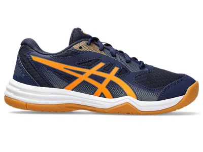 Asics (gs)  Upcourt 5 'peacoat Shocking Orange' In Blue