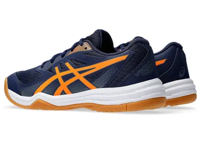 Asics (gs)  Upcourt 5 'peacoat Shocking Orange' In Blue