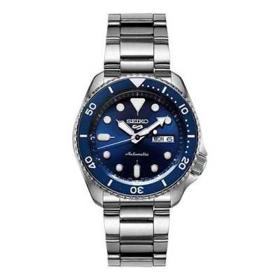 Seiko Casual Waterproof Sports Mechanical Blue In Metallic