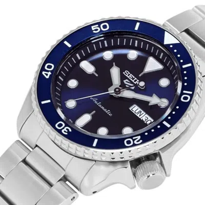 Seiko Casual Waterproof Sports Mechanical Blue In Metallic