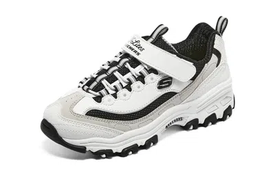 Skechers (gs)  Dlites Shoes 'white Beige Black'