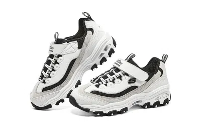 Skechers (gs)  Dlites Shoes 'white Beige Black'