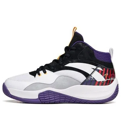 Anta (gs)  High Top Basketball Shoes 'white Black Purple'