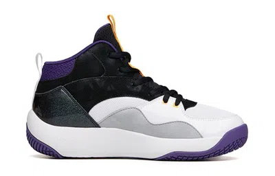 Anta (gs)  High Top Basketball Shoes 'white Black Purple'