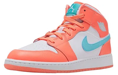 Air Jordan (gs)  1 Mid 'crimson Pulse'