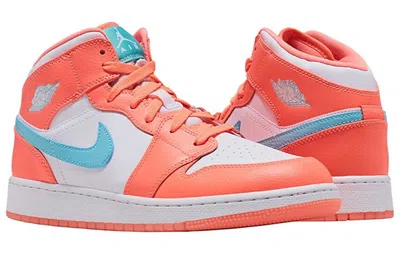 Air Jordan (gs)  1 Mid 'crimson Pulse'