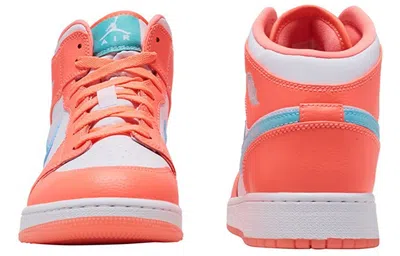 Air Jordan (gs)  1 Mid 'crimson Pulse'