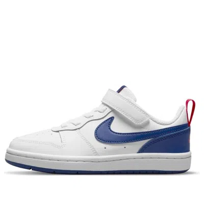 Nike (ps)  Court Borough Low 'white Deep Royal' In Multi