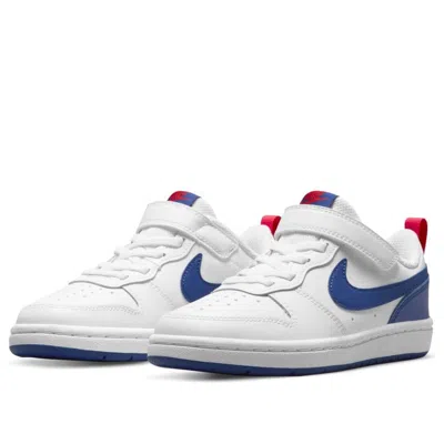 Nike (ps)  Court Borough Low 'white Deep Royal' In Multi