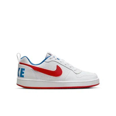 Nike (gs)  Court Borough Low 'white Blue Red'