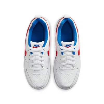 Nike (gs)  Court Borough Low 'white Blue Red'