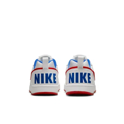Nike (gs)  Court Borough Low 'white Blue Red'