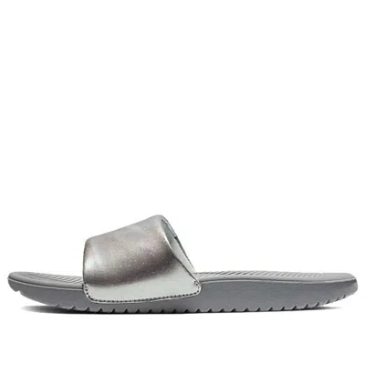 Nike (gs)  Kawa Slide 'wolf Grey' In Neutral