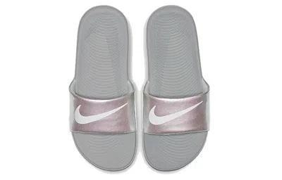 Nike (gs)  Kawa Slide 'wolf Grey' In Neutral