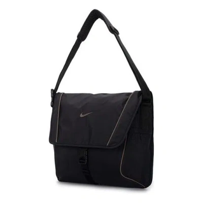 Nike Nsw Essentalsi Messenger Athleisure Casual Sports Shoulder Bag Messenger Bag Unisex Black In Black