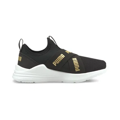 Puma (ps)  Wired Run Slip-on 'black Team Gold'