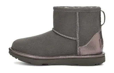 Ugg (ps)  Classic Mini Shine 'dark Grey' In Gray