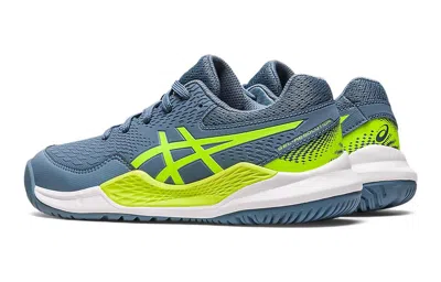 Asics (gs)  Gel Resolution 9 'steel Blue Hazard Green'