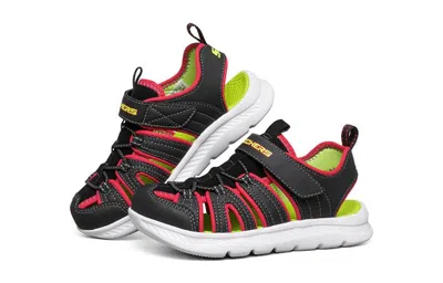 Skechers (gs)  C-flex Sandal 'black Red Yellow'