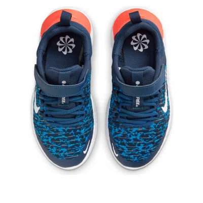 Nike (ps)  Free Rn 2021 'blue White Orange'