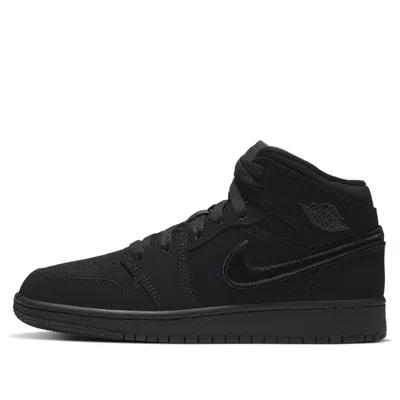 Air Jordan (gs)  1 Mid 'triple Black'