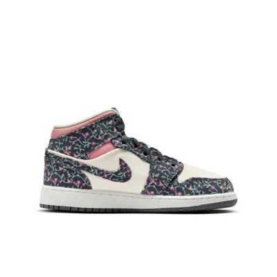Air Jordan (gs)  1 Mid 'floral Canvas'