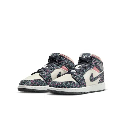 Air Jordan (gs)  1 Mid 'floral Canvas'