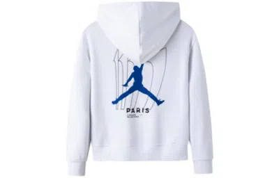 Air Jordan (gs)  X Paris Saint-germain Statement Fleece Pullover Hoodie 'white'