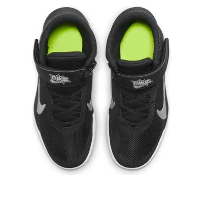 Nike (ps)  Team Hustle D10 Flyease 'black Metallic Silver'