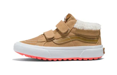 Vans (ps)  Sk8-mid Reissue Hook And Loop Mte-1 Shoes 'tan' In Brown