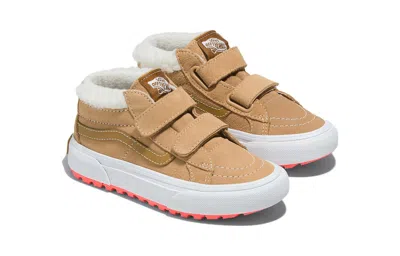 Vans (ps)  Sk8-mid Reissue Hook And Loop Mte-1 Shoes 'tan' In Brown