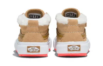 Vans (ps)  Sk8-mid Reissue Hook And Loop Mte-1 Shoes 'tan' In Brown