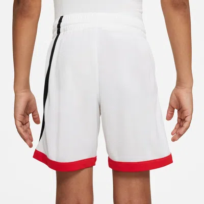 Nike (ps)  Dri-fit Basketball Shorts 'white Black Red'