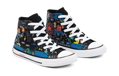 Converse Chuck Taylor All Star High Top Jr Black/multicolor